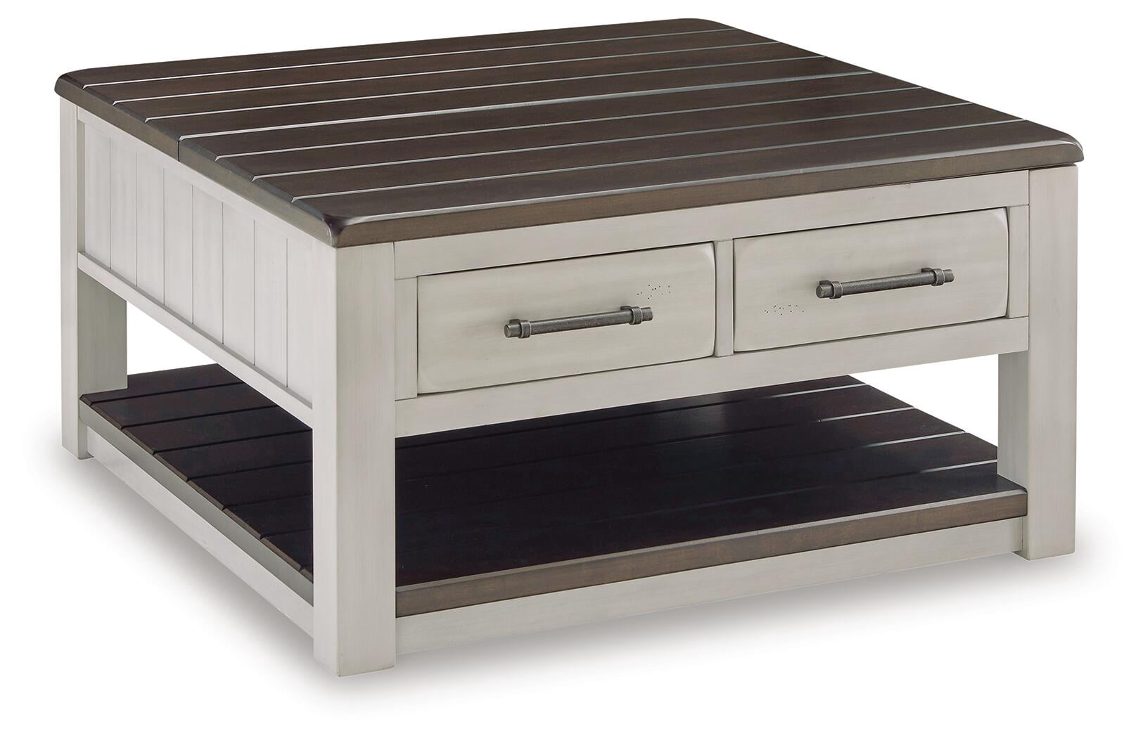 Signature Design by Ashley Darborn Lift-Top Coffee Table, Gray & Brown