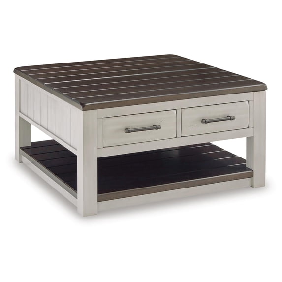 Signature Design by Ashley Darborn Lift-Top Coffee Table, Gray & Brown