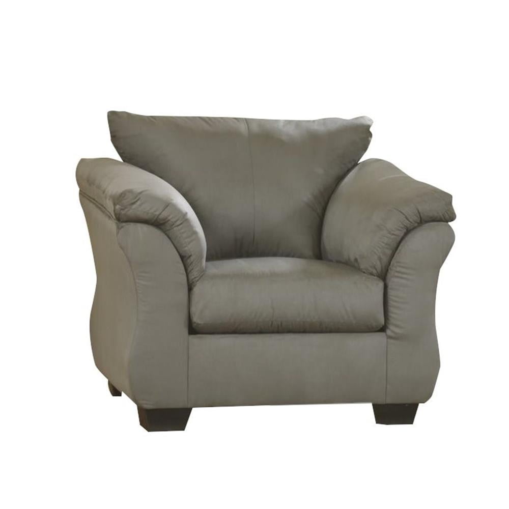 Cobblestone Contemporary Flared Wood Accent Chair