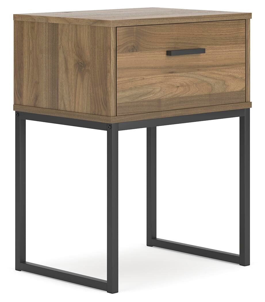 Signature Design by Ashley Deanlow 1 Drawer Nightstand, Honey Brown