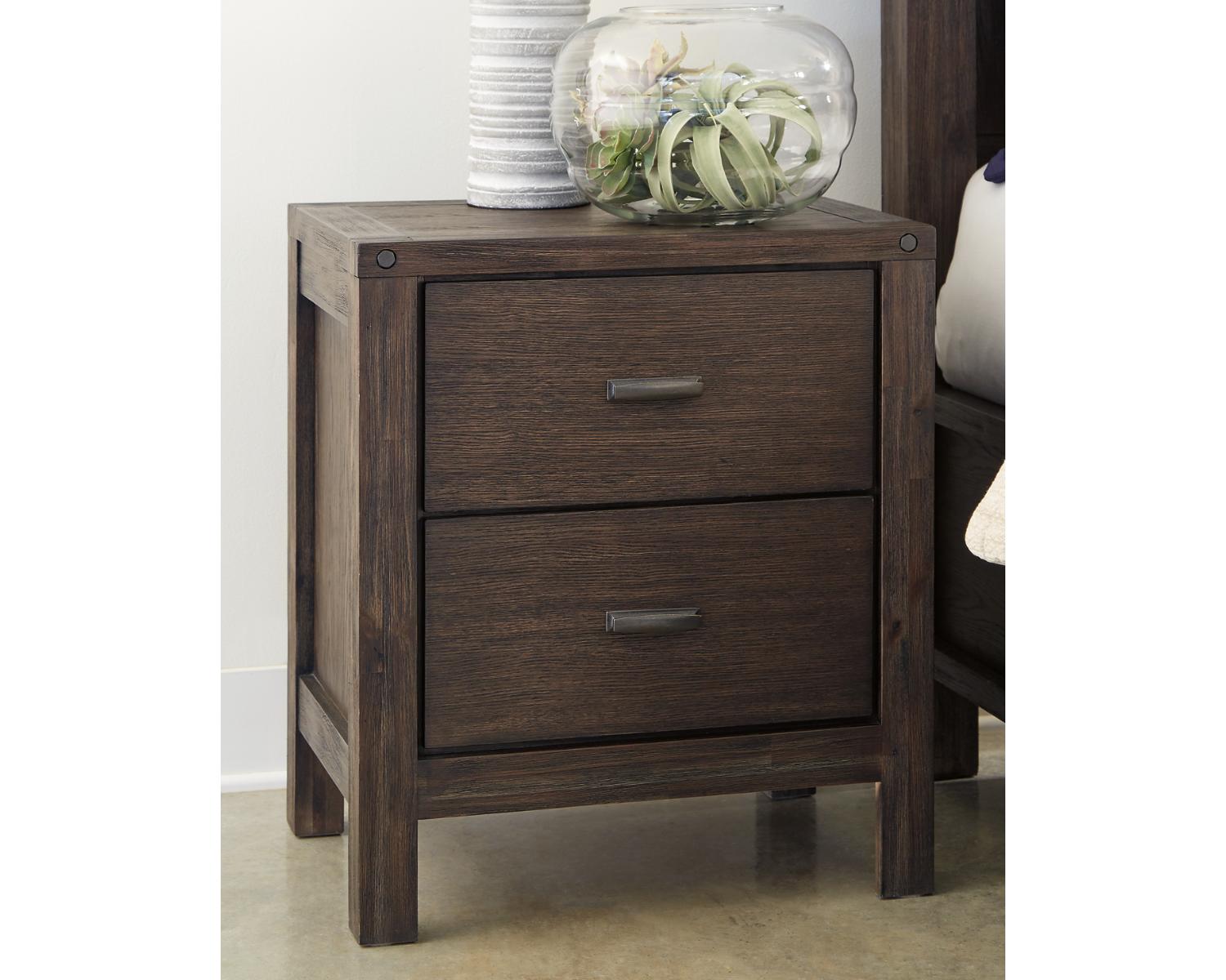 Signature Design by Ashley Dellbeck Dark Brown Two Drawer Night Stand - image 1 of 5