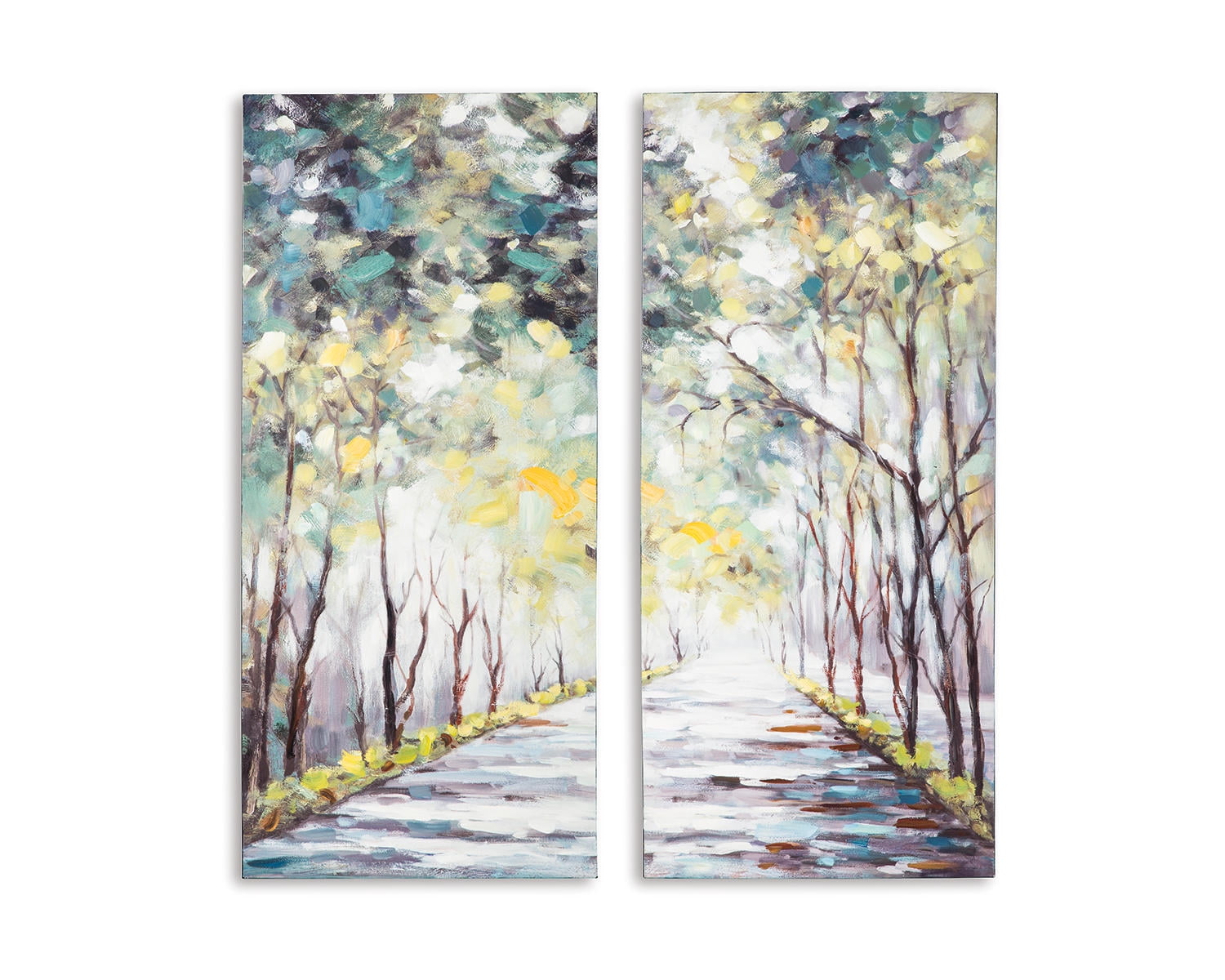 Signature Design by Ashley Donagh Abstract Set of 2 Tree Garden Wall