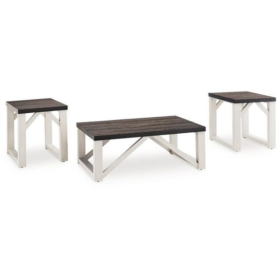 Signature Design by Ashley Dorrinson Table (Set of 3), Antique White