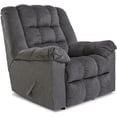 thumbnail image 1 of Signature Design by Ashley Drakestone Tufted Manual Rocker Recliner with Lumber Heat and Massage, Gray, 1 of 9
