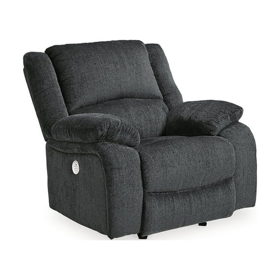 Signature Design by Ashley Draycoll Contemporary Power Rocker Recliner, Dark Gray