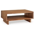thumbnail image 1 of Signature Design by Ashley Dressonni Modern Rectangular Coffee Table, Brown, 1 of 6