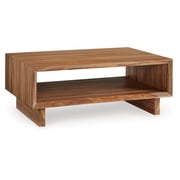 Signature Design by Ashley Dressonni Modern Rectangular Coffee Table, Brown