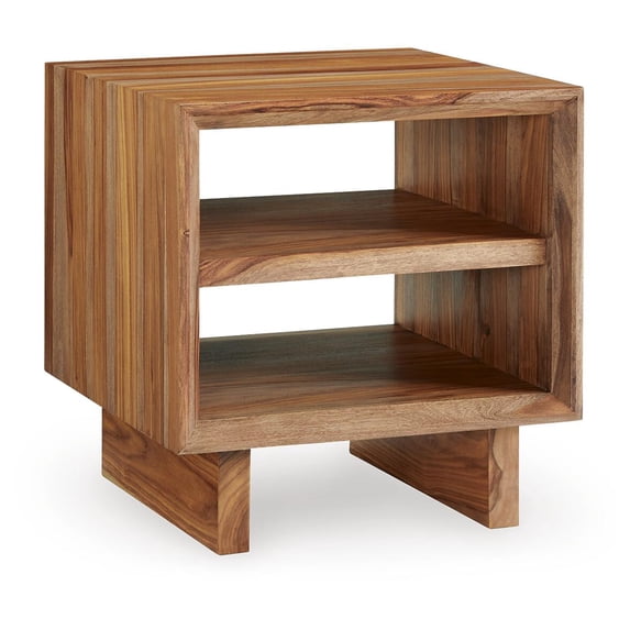 Signature Design by Ashley Dressonni Square End Table, Brown