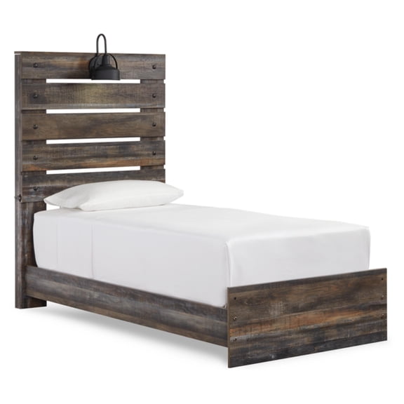 Signature Design by Ashley Drystan King California King Bookcase LED Headboard