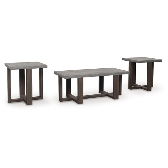 Signature Design by Ashley Dynnford Gray Table - Set of 3