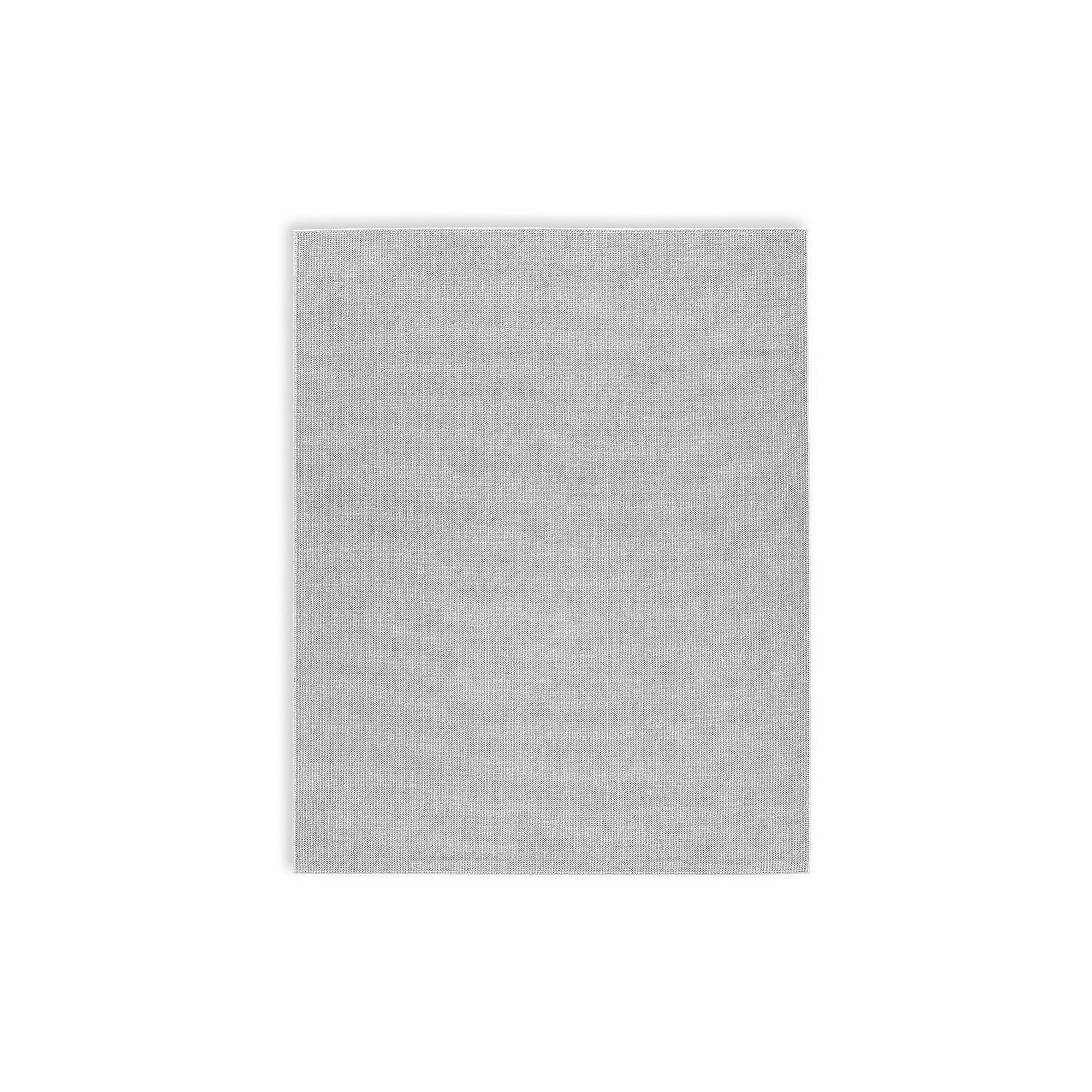 Ivory and Taupe Striped Synthetic 5' x 7' Area Rug