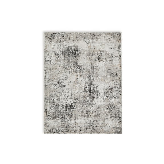 Signature Design by Ashley Elaning Medium Black & Gray Abstract Rug