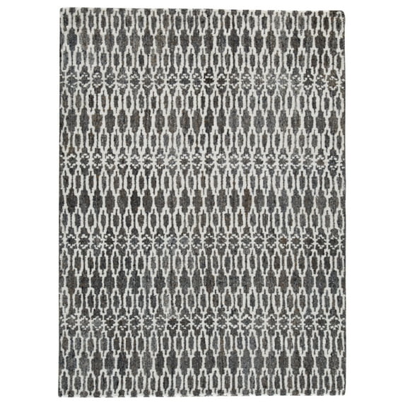 Signature Design by Ashley Esmee Contemporary Abstract Design Gray/Ivory Large Rug