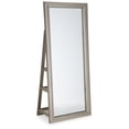 thumbnail image 1 of Signature Design by Ashley Evesen Casual Full Length Lighted Floor Standing Mirror with Storage, Metallic, 1 of 8