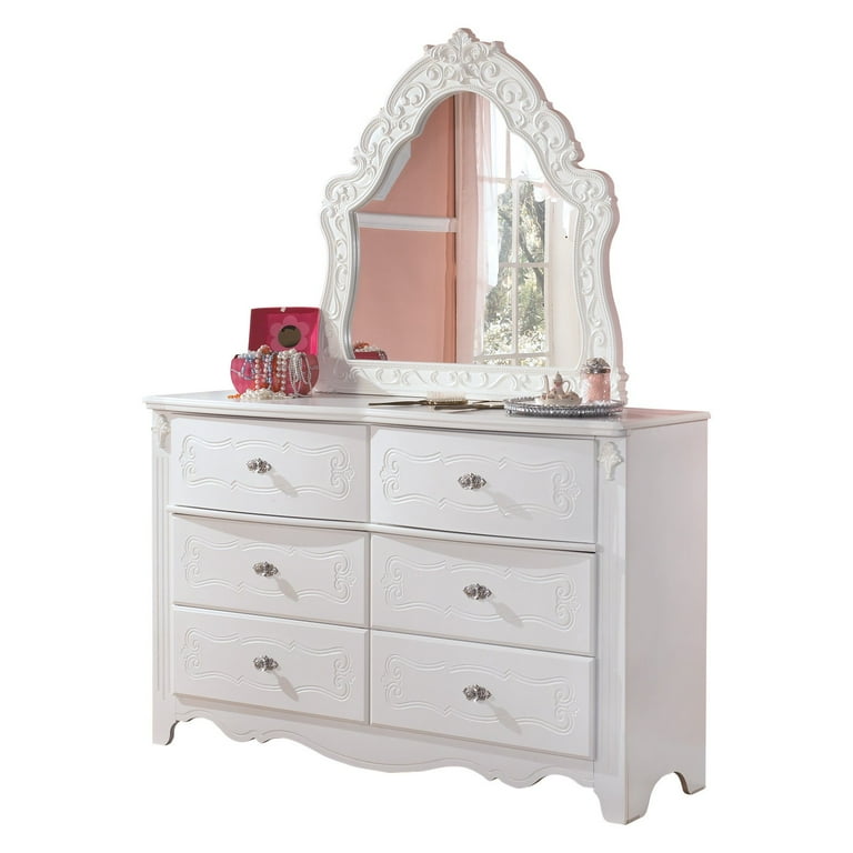 Signature Design by Ashley Exquisite 6 Drawer Dresser with Mirror