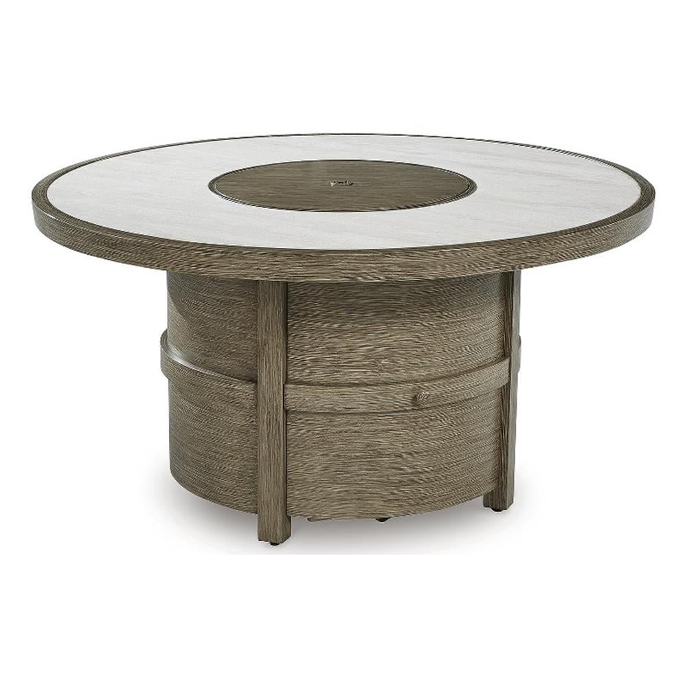 Signature Design by Ashley Fescue Lagoon Fire Pit Table