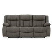Signature Design by Ashley First Base Gunmetal Reclining Sofa