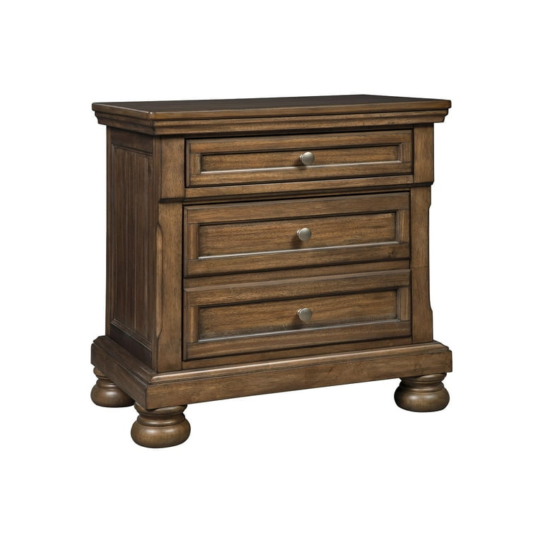 Flynnter Nightstand - Medium Brown