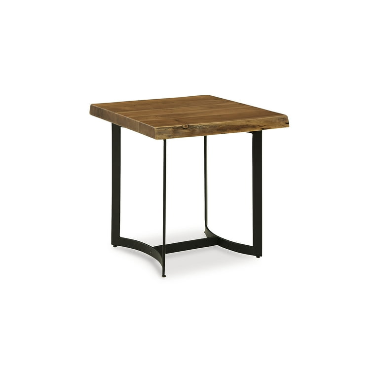 Fortmaine End Table - Brown/Black Fortmaine End Table - Brown/Black