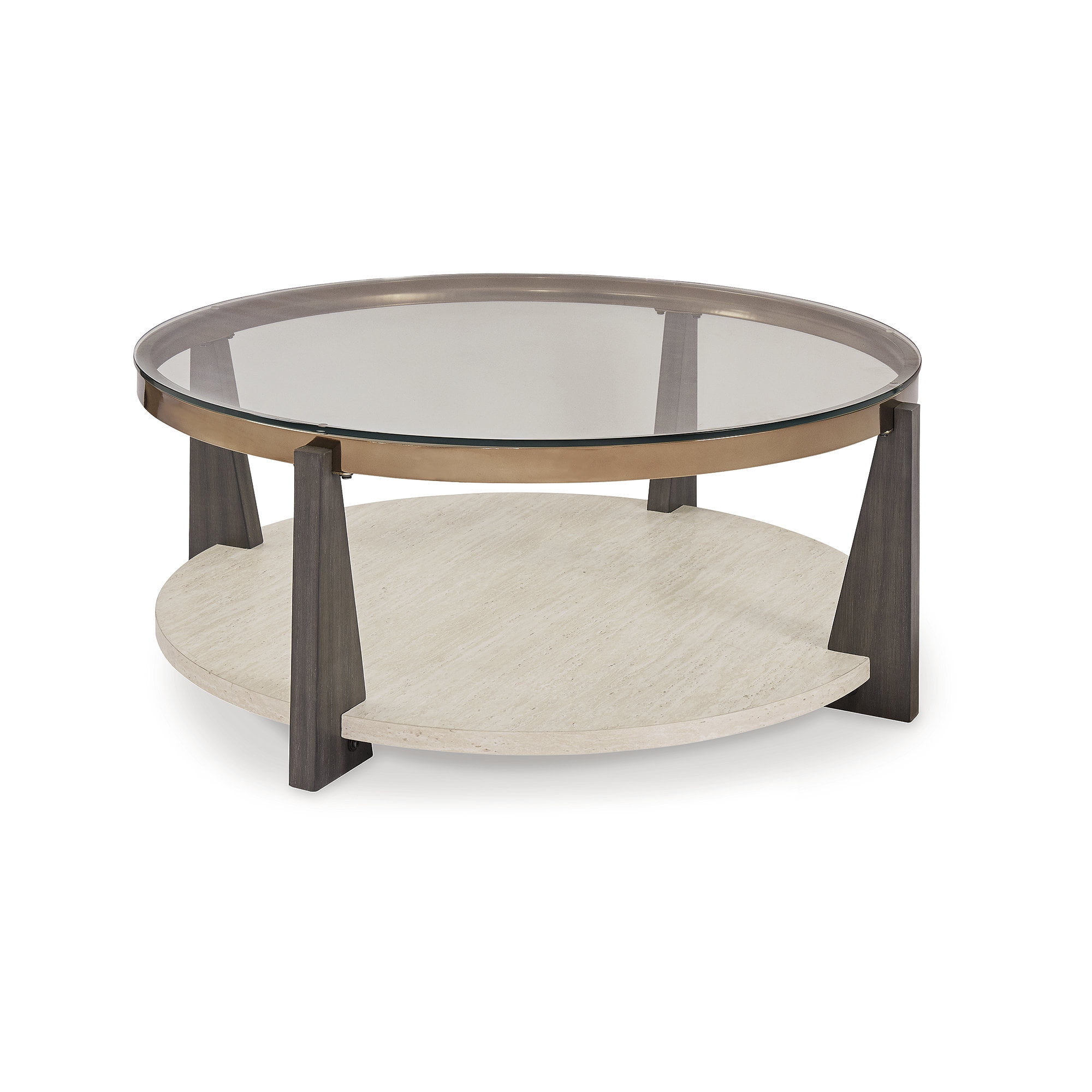 Ashley glass top coffee table discount