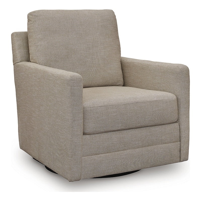 Ashley Alcona Swivel Glider Accent Chair in Charcoal