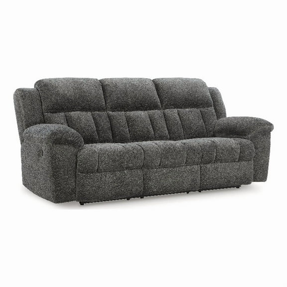 Signature Design by Ashley Frohn Gray Reclining Sofa