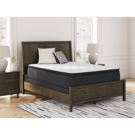 Signature Design by Ashley Full Size Limited Edition 13" Pillow Top Hybrid Mattress with Lumbar Support Gel Memory Foam, White