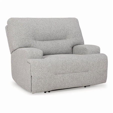 Signature Design by Ashley Tullmere Oversized Power Recliner in Pewter