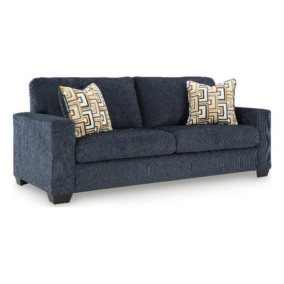 Signature Design by Ashley Furniture Aviemore Blue Queen Sofa Sleeper