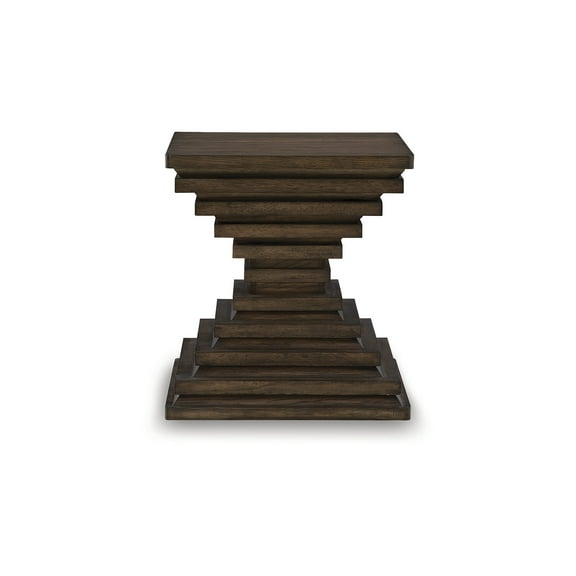 Signature Design by Ashley Hannodream Contemporary End Table - Warm Brown Glazed Oak Finish
