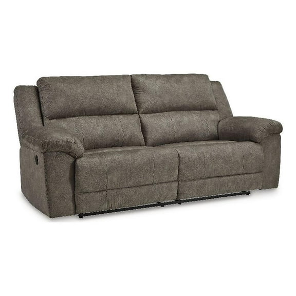 Signature Design by Ashley Furniture Laresview Gray Reclining Sofa