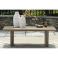 thumbnail image 1 of Signature Design by Ashley Serene Bay Rectangular Outdoor Coffee Table with Rust-Resistant Aluminum Frame, Dark Brown, 1 of 8