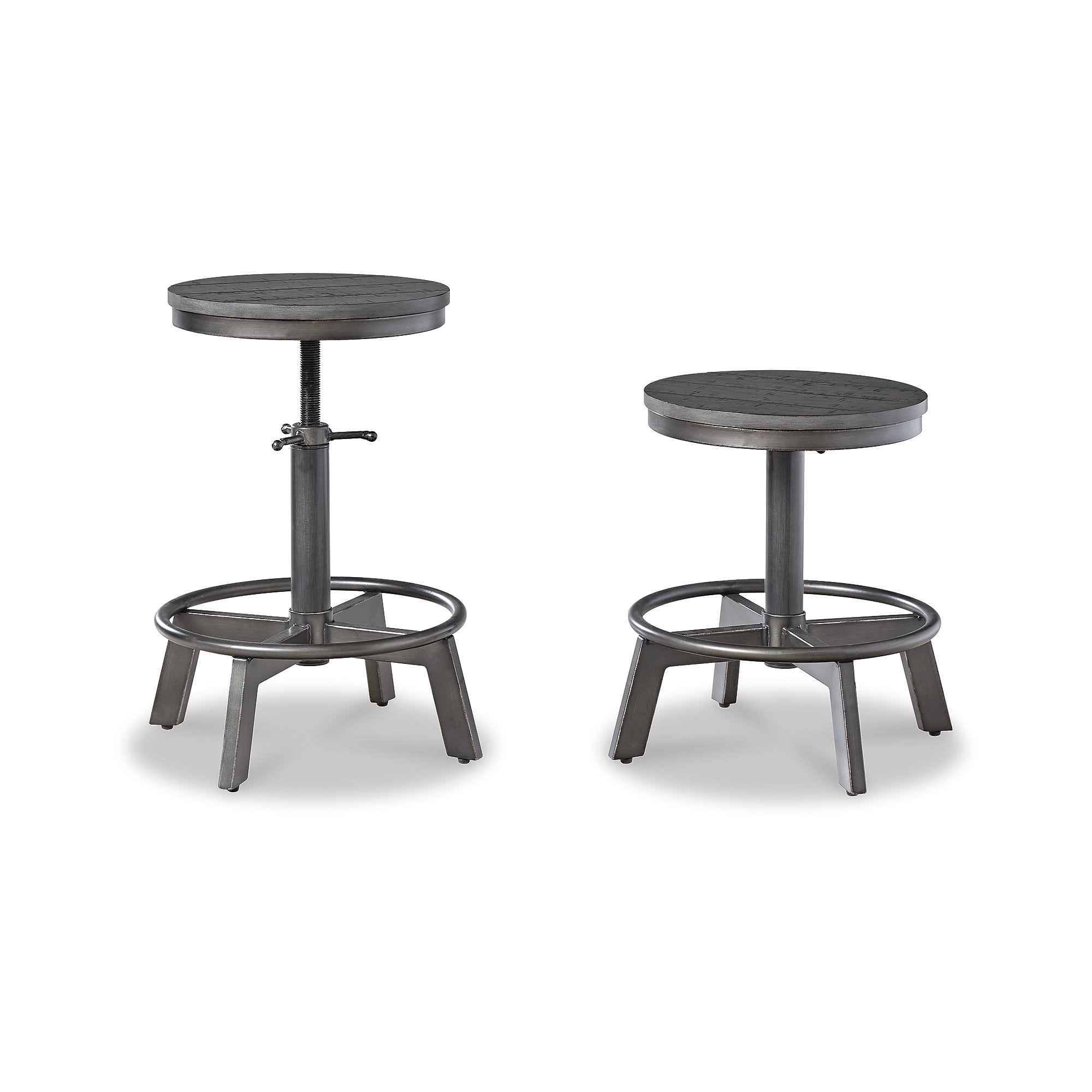 Signature Design by Ashley Furniture Torjin Swivel Barstool Set of 2 Gray
