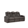 thumbnail image 1 of Signature Design by Ashley Fyne-Dyme Brown Power Reclining Sofa, 1 of 18