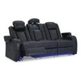 thumbnail image 1 of Signature Design by Ashley Fyne-Dyme Sapphire Power Reclining Sofa, 1 of 19