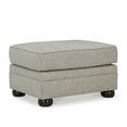 thumbnail image 1 of Signature Design by Ashley Gaelon Casual Firmly Cushioned Ottoman with Bun Legs, Gray & Brown, 1 of 7