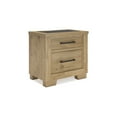 thumbnail image 1 of Signature Design by Ashley Galliden Nightstand with USB Ports, Light Brown, 1 of 8