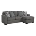 thumbnail image 1 of Signature Design by Ashley Gardiner Pewter Sofa Chaise, 1 of 20