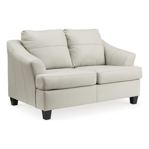Signature Design by Ashley Genoa Coconut Loveseat with Exposed Tapered Feet