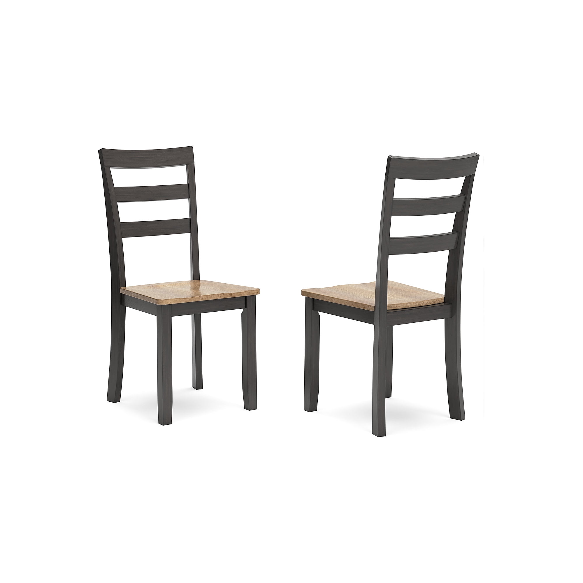 Signature Design by Ashley Gesthaven Solid Wood Frame Dining Chair, Set of 2, Natural/Brown