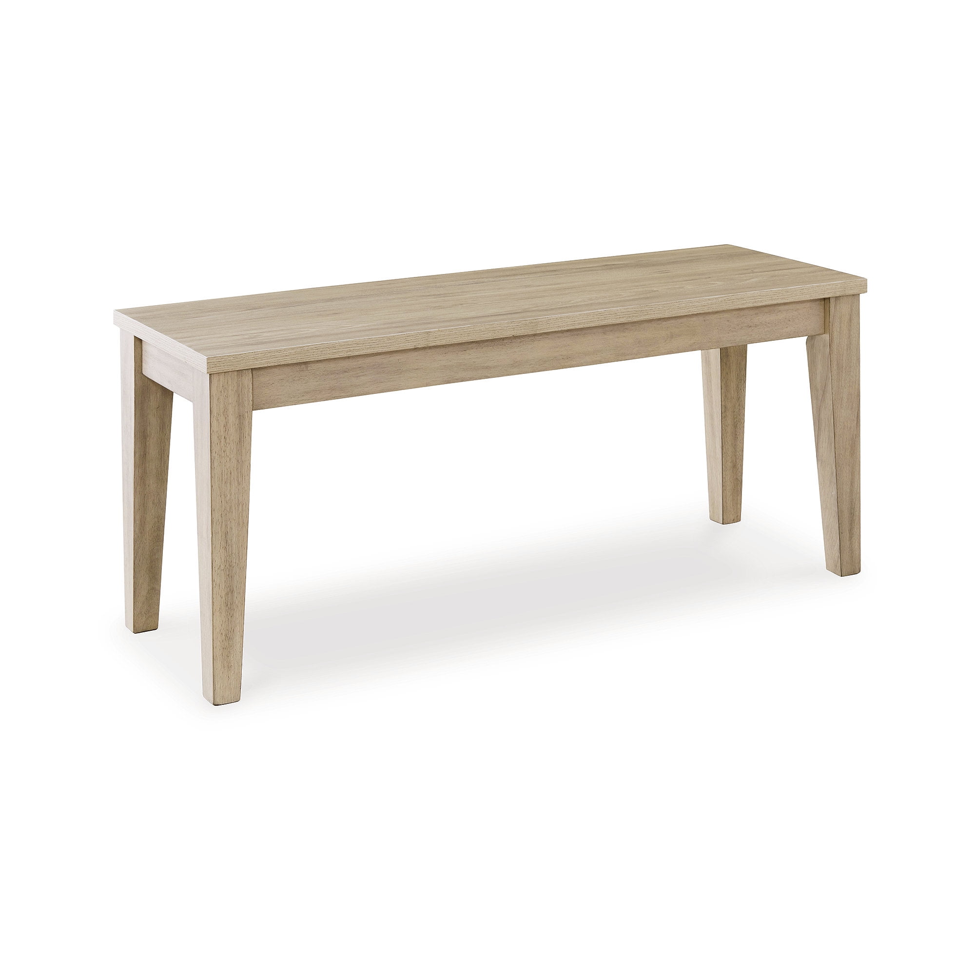 Gleanville 42" Beige Melamine Dining Bench