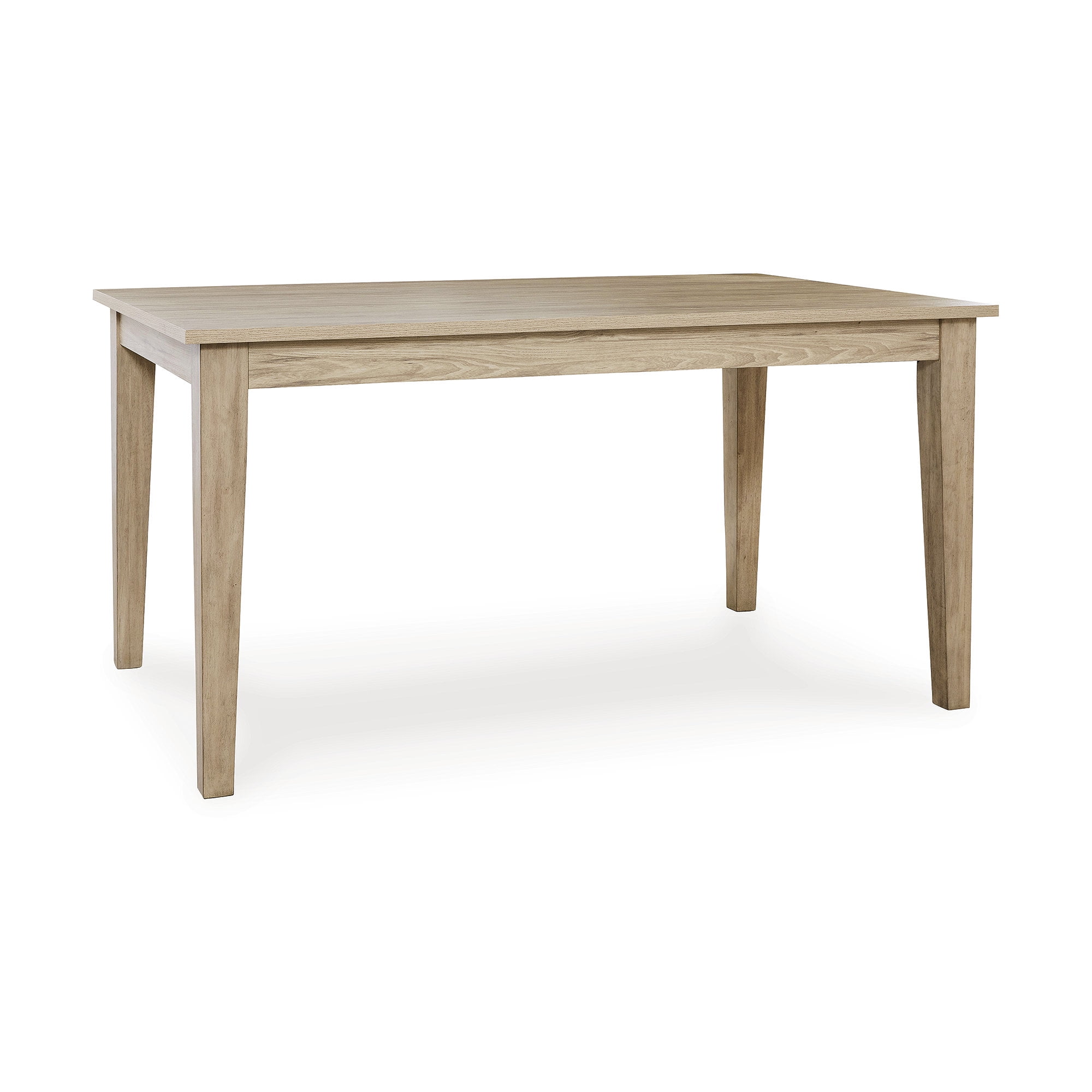 Gleanville Light Brown Rectangular Wood Dining Table for Six
