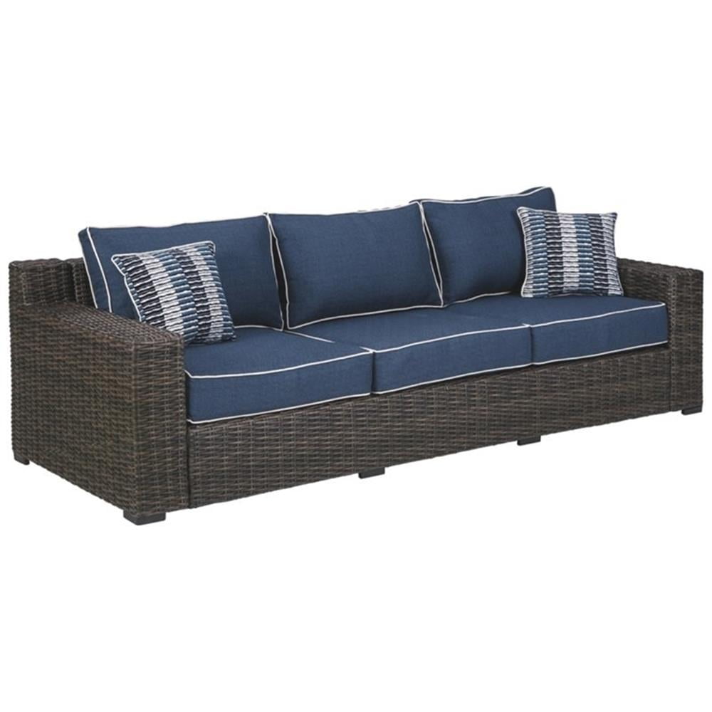 Signature Design by Ashley Grasson Lane Outdoor Sofa with Cushion Walmart
