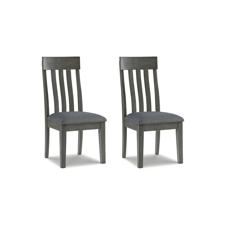 Set Of Two Black Upholstered Faux Leather Slat Back Side Chairs Set Of Two Black Upholstered Faux Leather Slat Back Side Chairs