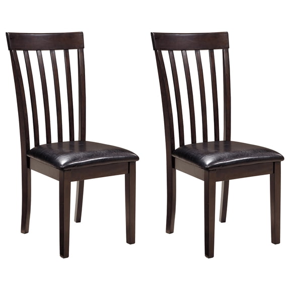 Signature Design by Ashley Contemporary Upholstered Dining Side Chair, Dark Brown Finish