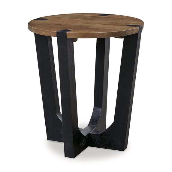 Signature Design by Ashley Hanneforth End Table, Brown & Black