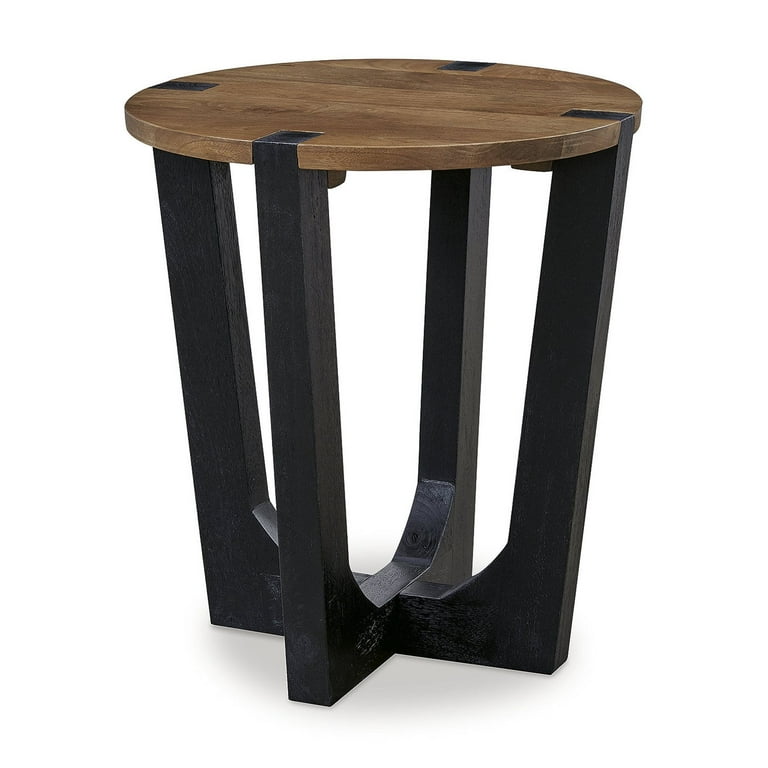 Hanneforth End Table - Brown/Black Hanneforth End Table - Brown/Black