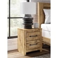 thumbnail image 1 of Signature Design by Ashley Hastiport Two Drawer Nightstand, Replicated Oak Grain, Brown Finish, 1 of 9