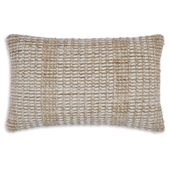 Signature Design by Ashley Hathby Pillow, Tan/White