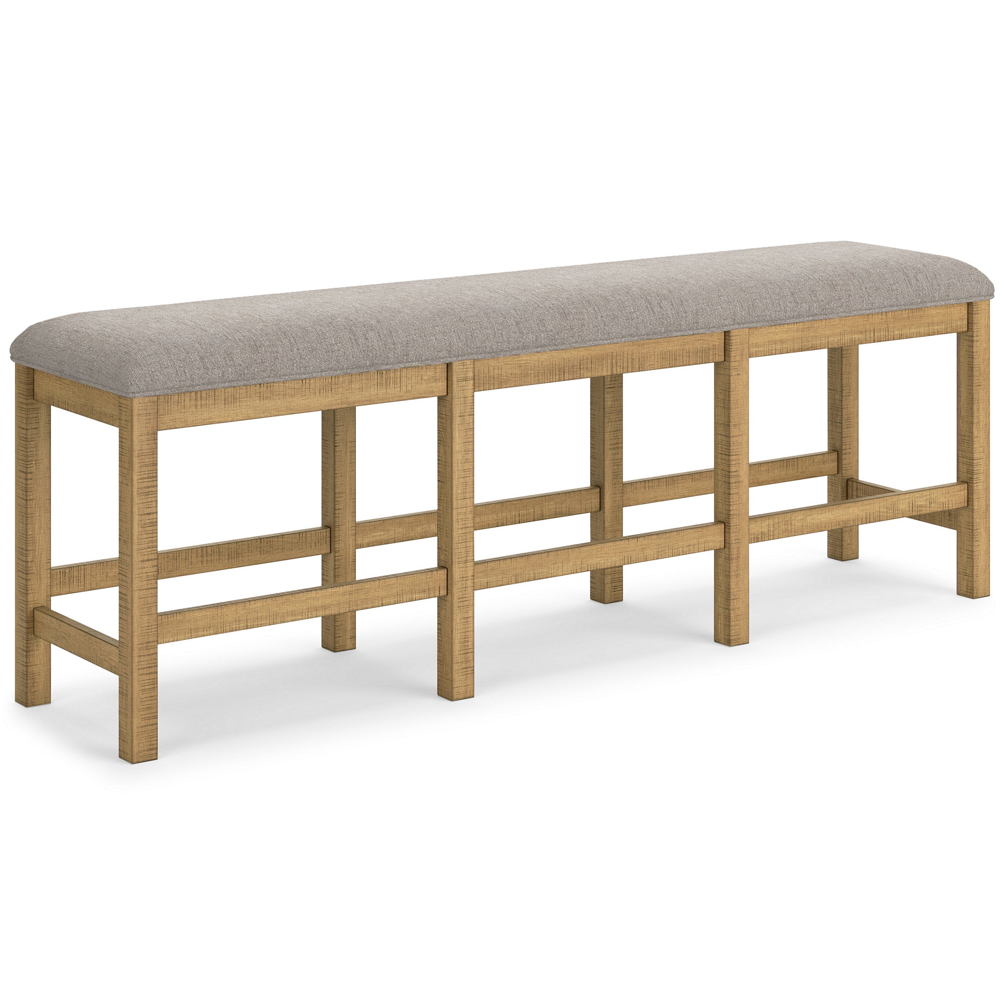 Havonplane 72" Light Brown Pine Counter Height Dining Bench